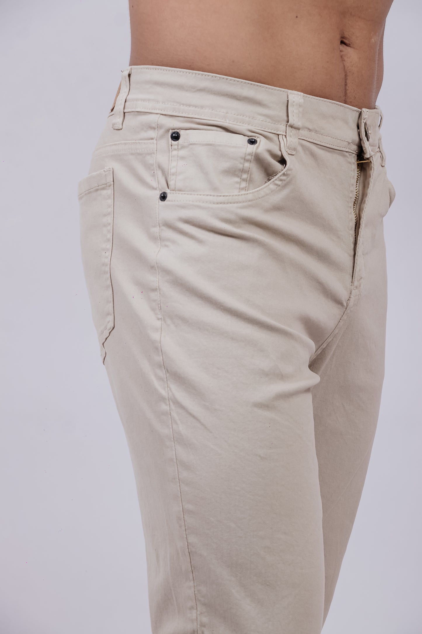 Pantalon Casual Beige