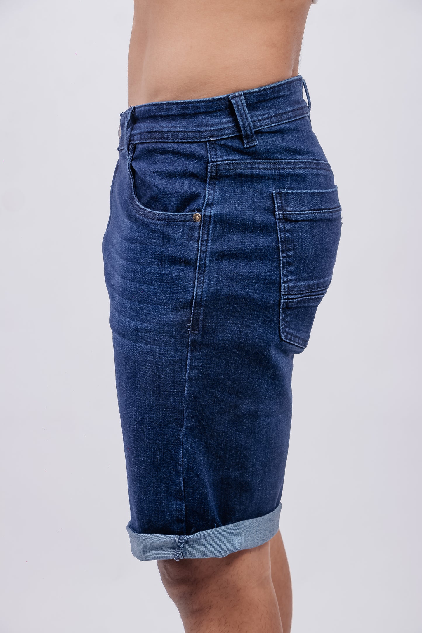 Bermuda Stretch Azul Oscuro