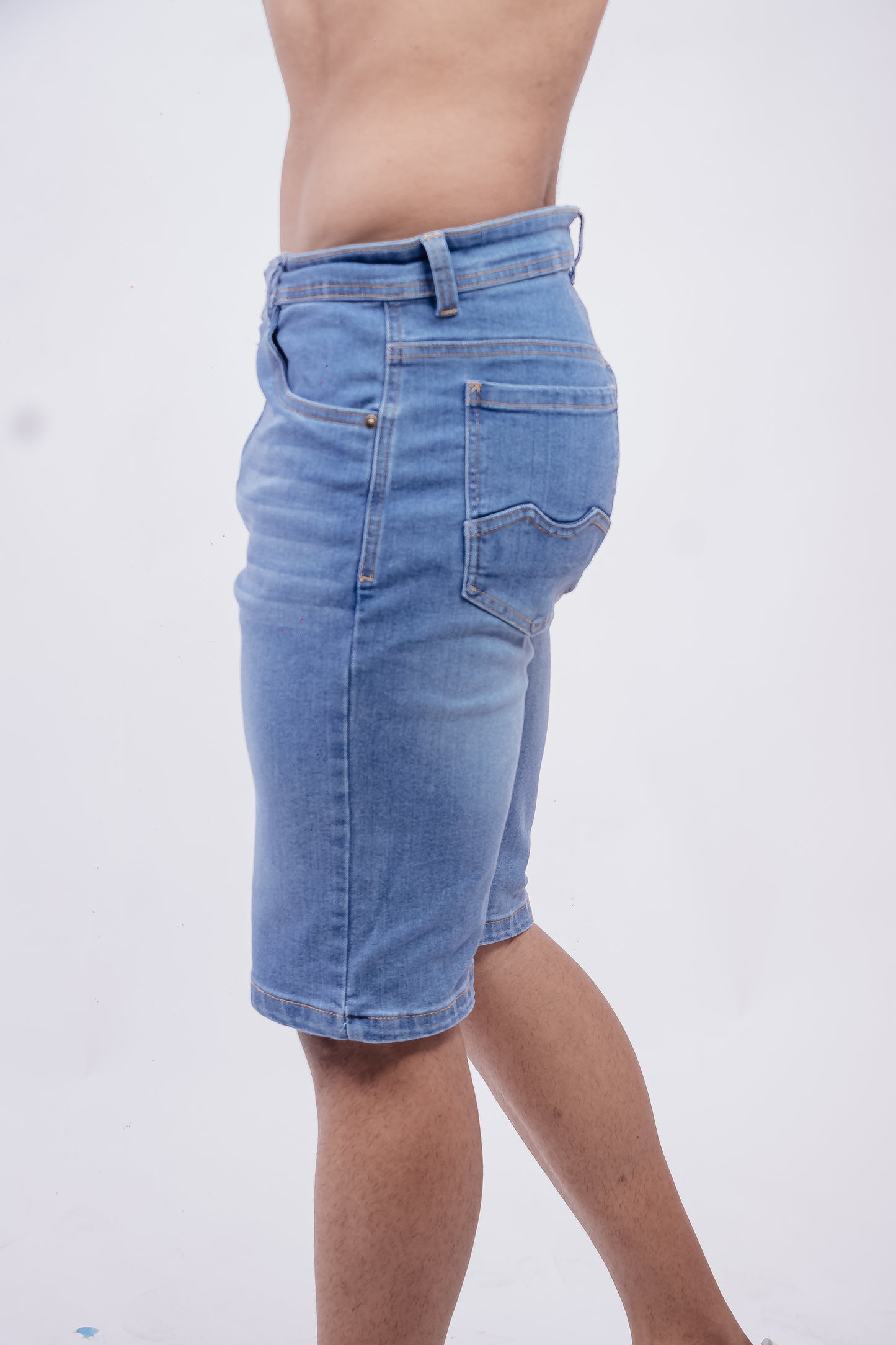 Bermuda Stretch Azul Medio