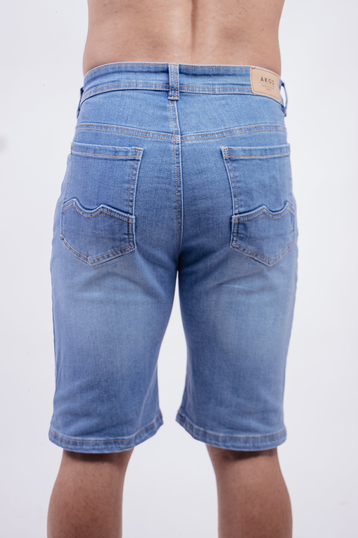 Bermuda Stretch Azul Medio