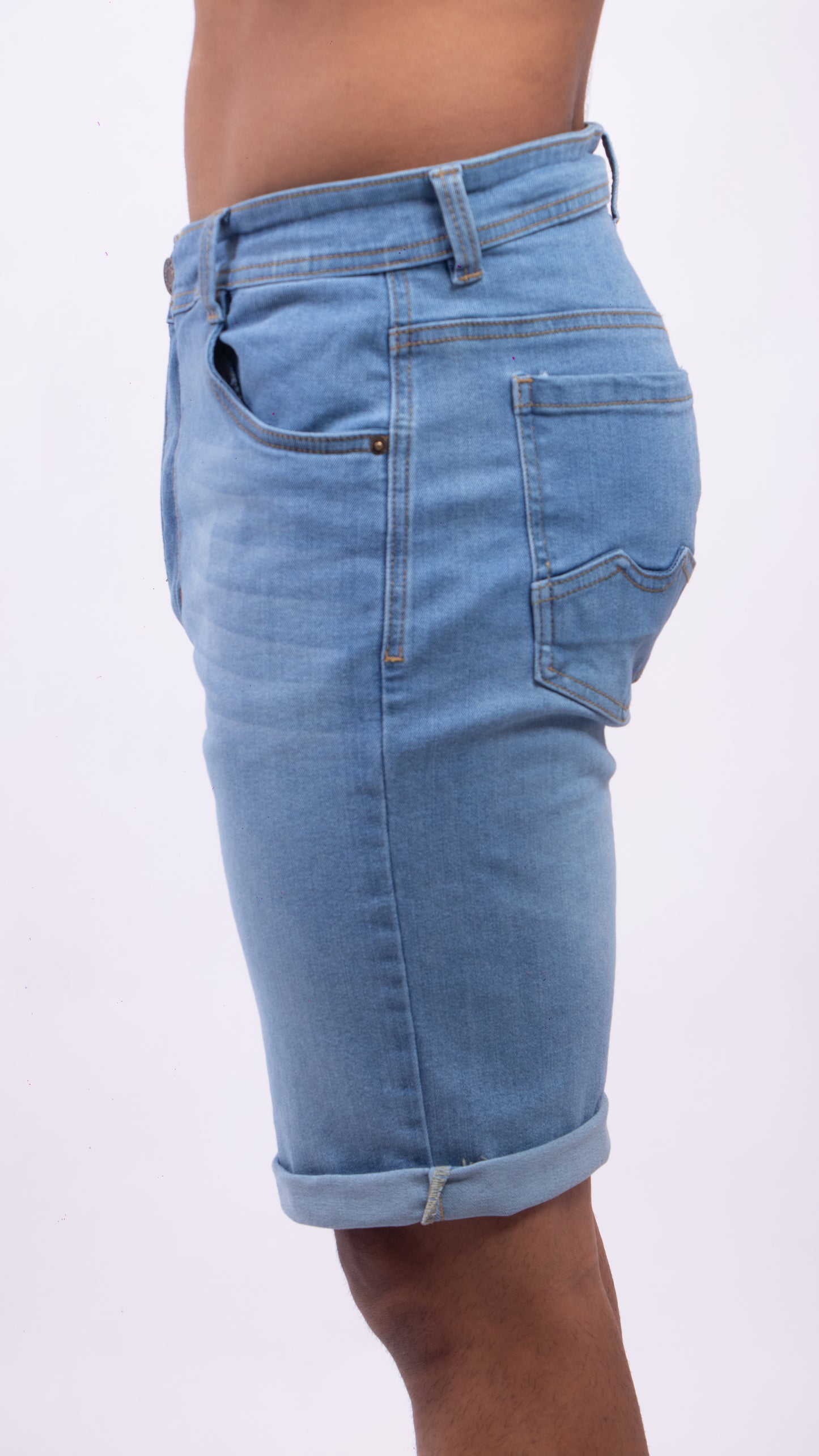Bermuda Stretch Azul Claro