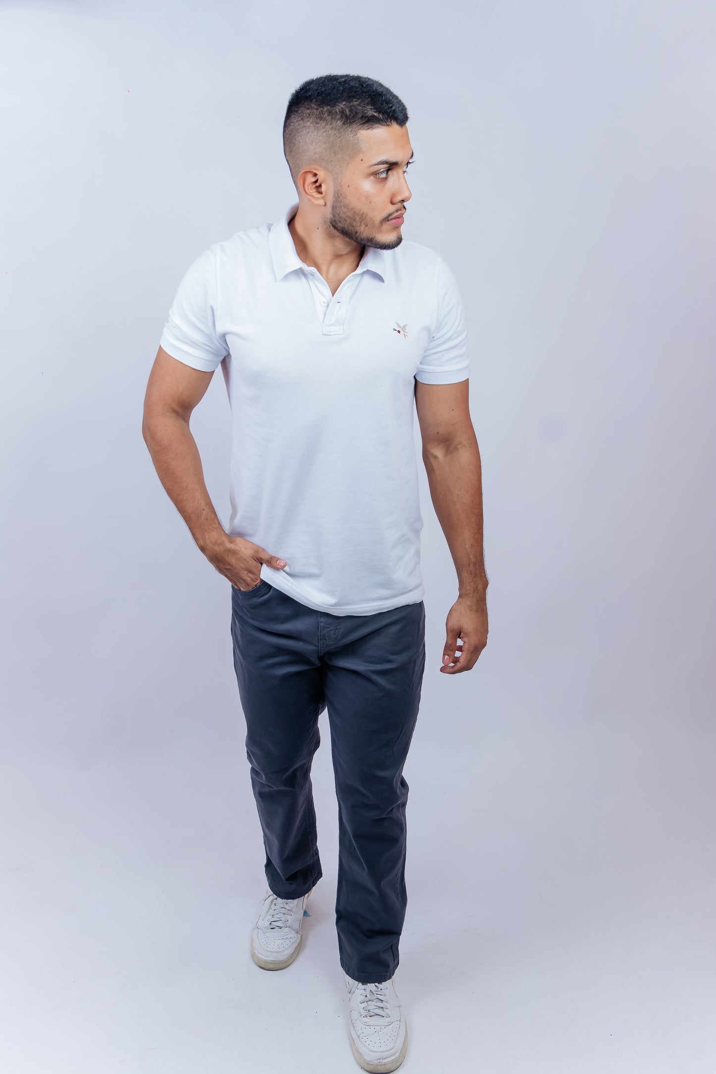 Pantalon Casual Gris