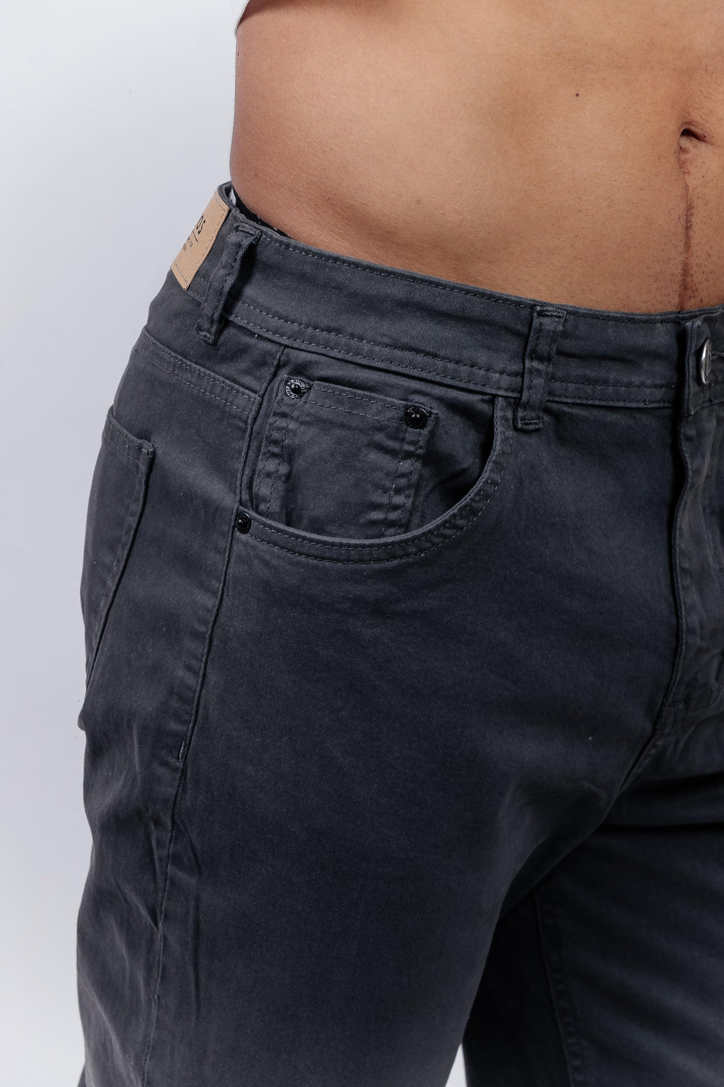 Pantalon Casual Gris